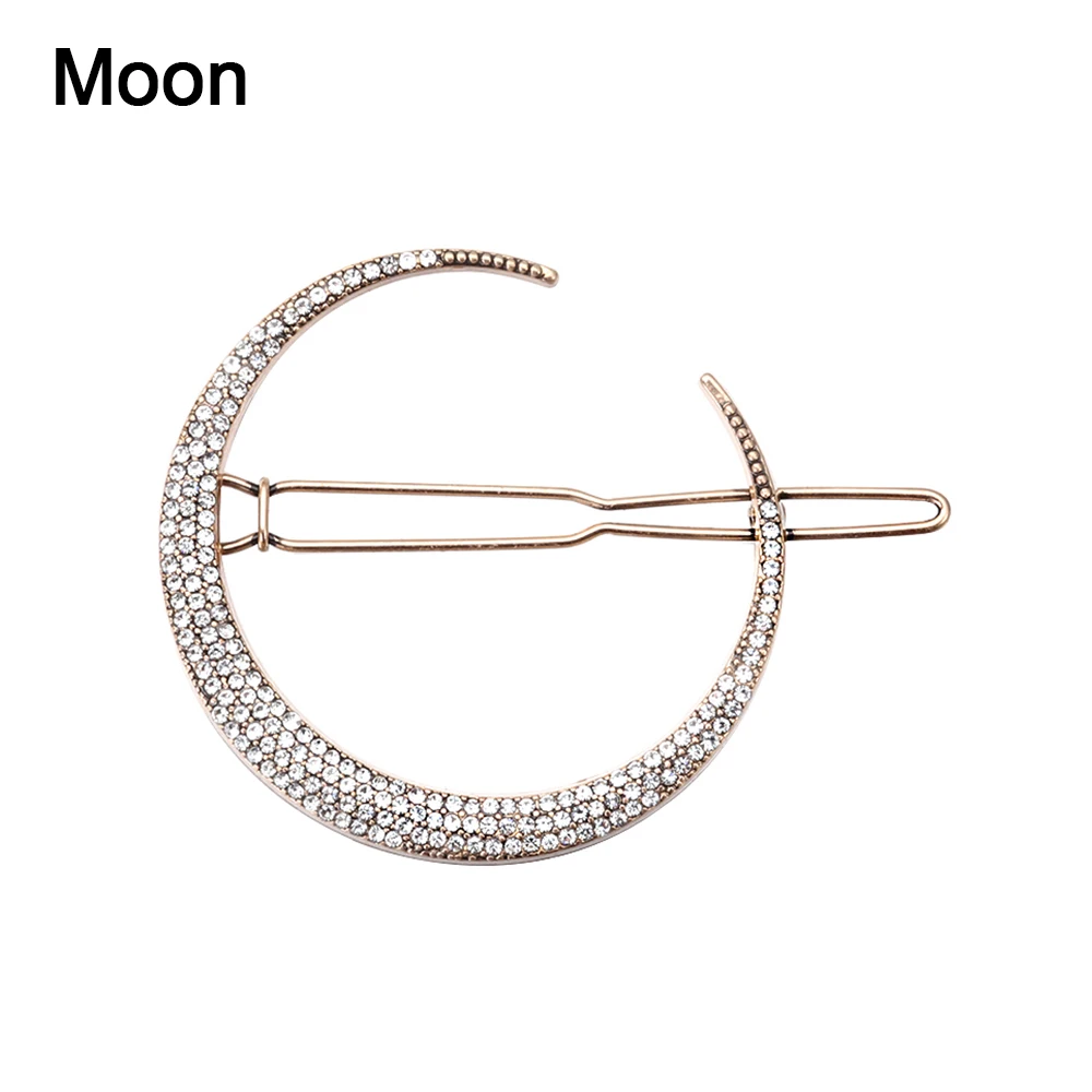 moon 1 шт., Корейская заколка для волос, стрелы Купидона, звезды, элегантная шпилька для волос, модные заколки для волос, женские Инструменты для укладки волос, аксессуары - Цвет: moon