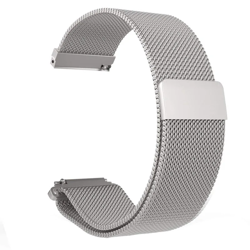 silver Сменный ремешок для samsung galaxy watch 46 мм из нержавеющей стали Миланская Магнитная застежка gear s3 frontier watch band - Цвет ремешка: silver
