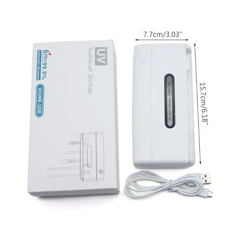 

X12 Wall-mounted UV Toothbrush Sterilizer Holder Ultraviolet Disinfection Box 95AD