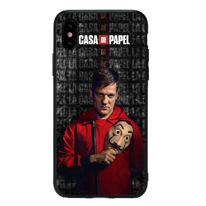 La Casa De Papel чехол для телефона с чехлом iPhone 11Pro 5S SE 6 6S Plus 7 8 8Plus XS MAX XR Мягкая