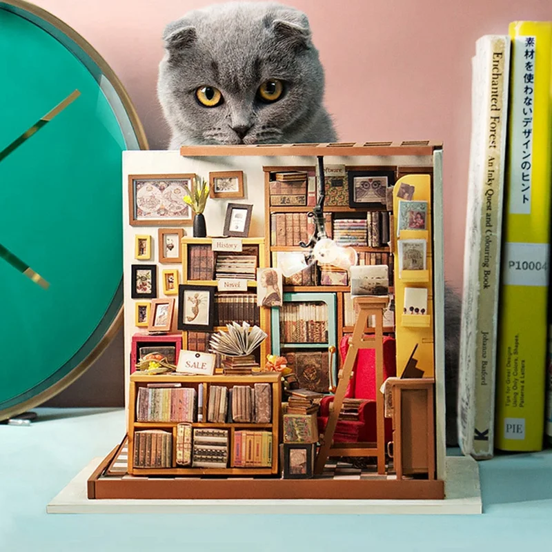 Домашний Декор Фигурка Сделай Сам Сэм кабинет деревянный набор миниатюрных