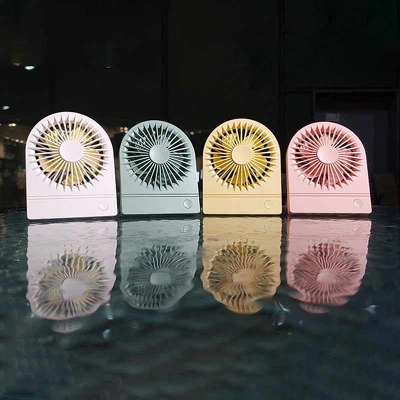 

USB Luminous Small Fan Cartoon Mini Fan Student Dormitory Desktop Mute Portable Small Electric Fan