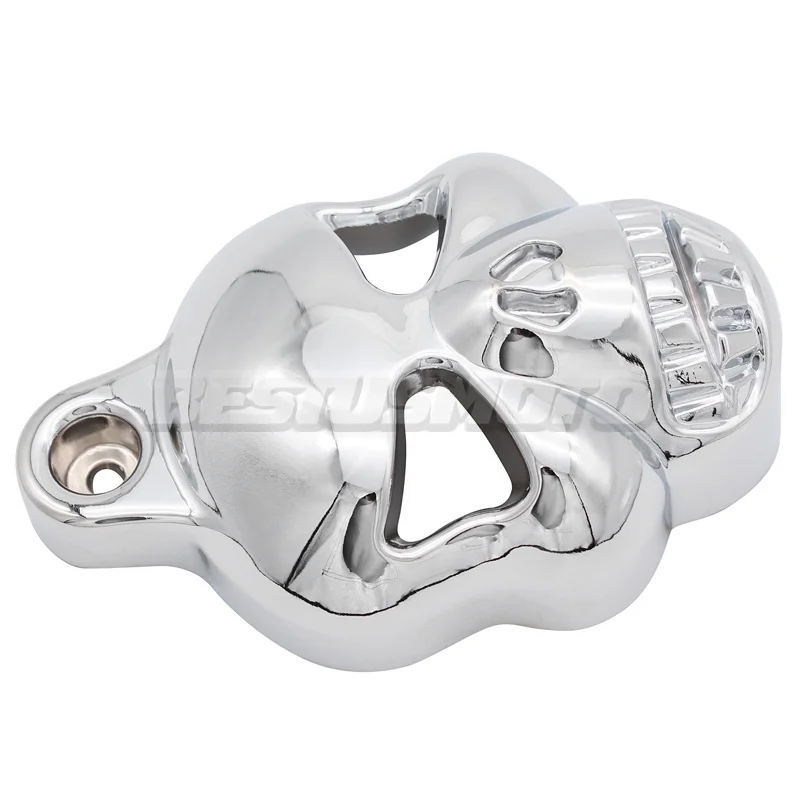 Мотоциклетный рожковый чехол с черепом для Harley Softail Dyna Fat Bob FXDF Street FXDB Electra Glide LHT Road