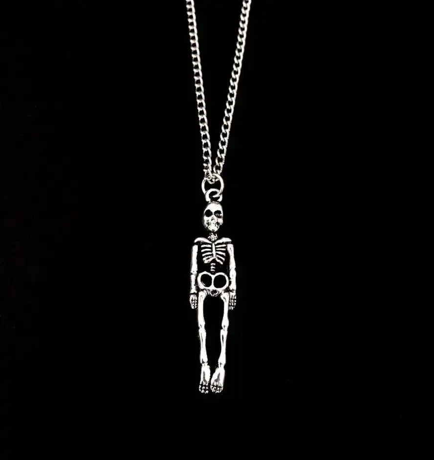 

Skeleton Necklace, Skeleton Choker, Witchy Jewelry, Skeleton Pendant, 90s Jewelry, Grunge Jewelry, Gothic Choker,skull necklace