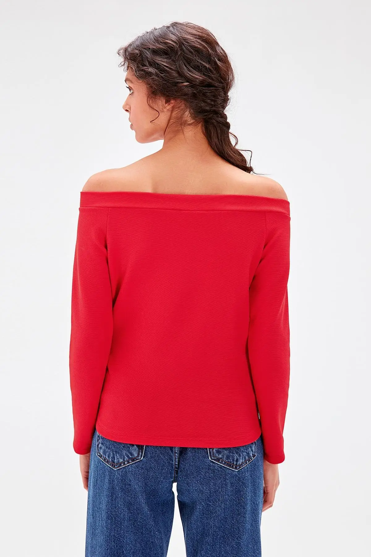 Красная Трикотажная блузка TWOAW20BZ0256 | Женская одежда