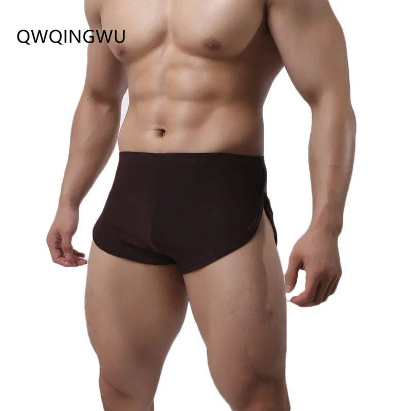 

Sexy Men Underwear Ice Silk Boxer Shorts homme Solid Soft Mid-Rise U Convex Pouch Underpants Cueca Men's Arrow Pants Boxers