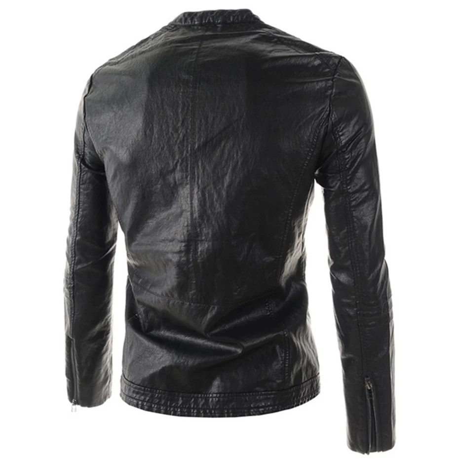 Zogaa Брендовые мужские мотоциклетные кожаные куртки 2019 осенние зимние Деловые