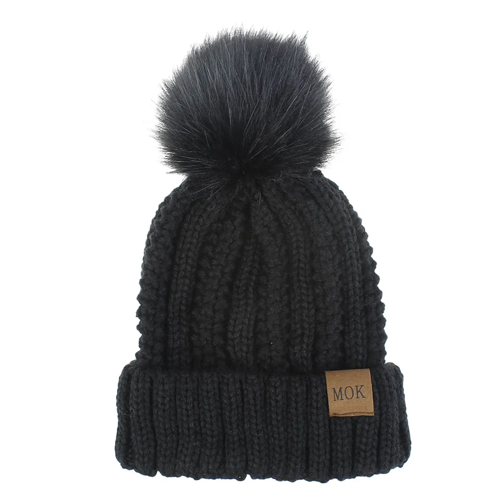 Новая модная женская зимняя шапка Повседневная разноцветная вязаная ручной