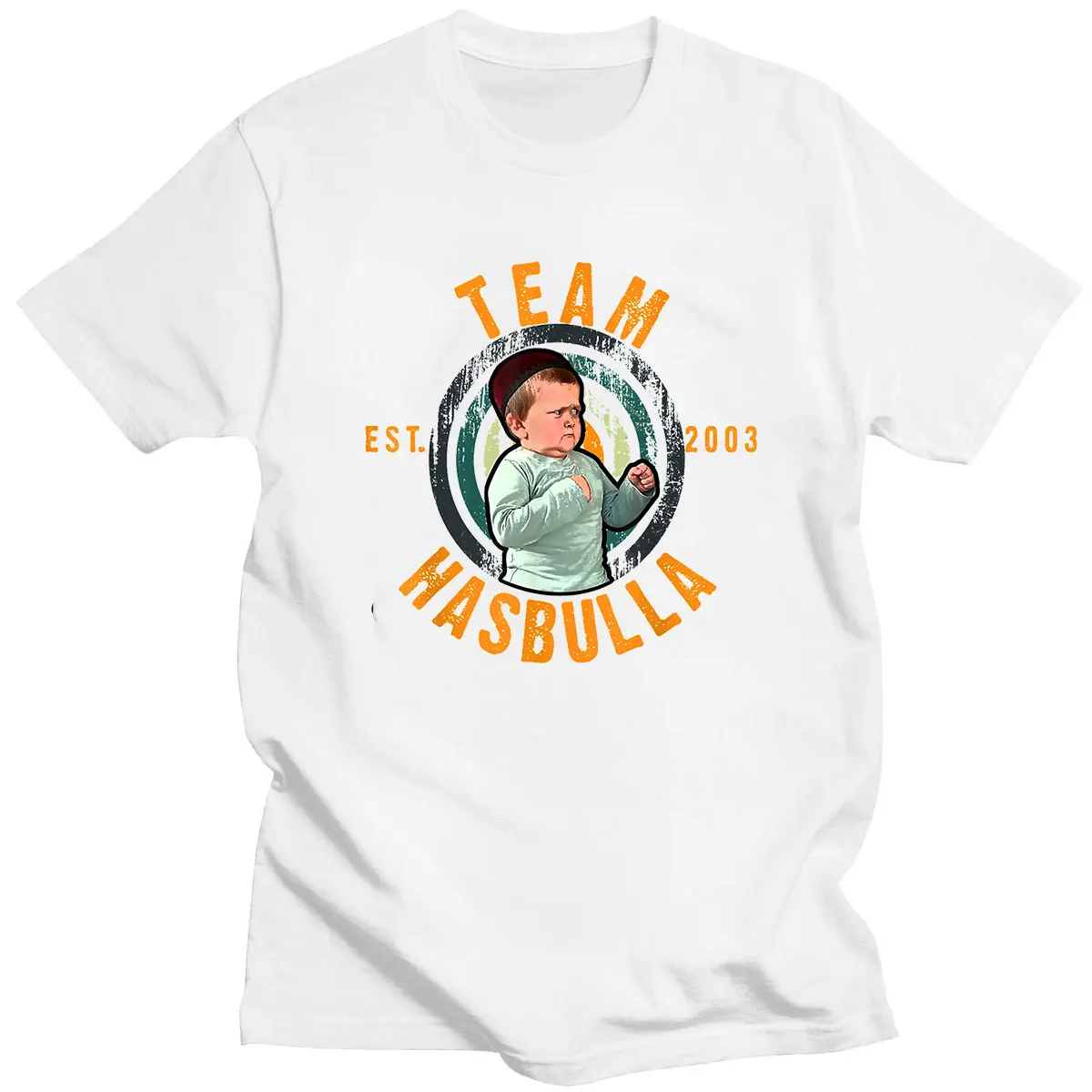 

2021 Fashion Summer O-Neck Streetwears Hot Sale Unique Team Hasbulla Fighting Oversized T-Shirts Casual Couple Wears Comfortable