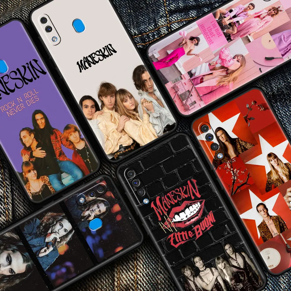 

Luxury Cover for Samsung Galaxy A51 A12 A21s A71 A50 A52 A70 A10 A30 A20s A20e A10s A40 Tpu Phone Case Rock Music Maneskin