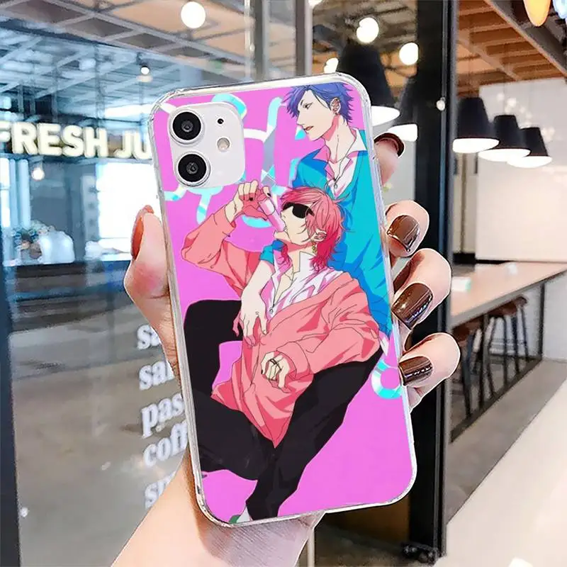 

Yarichin bitch Club Anime Phone Case For Clear-Iphone 5s 6 6s 7 8 11 12 X Xs Xr Pro Plus Max Mini Fundas Cover