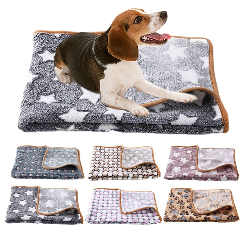 

Puppy Dog Multisize Sleeping Cover Bed Mat Pet Blanket Kennel Pad Pet Soft Plush Fleece Pets Supplies