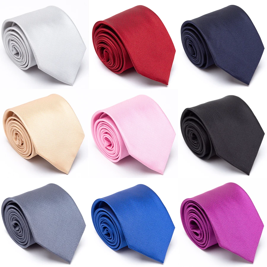 

Mens Tie Fashion Solid Jacquard Necktie Casual Formal Dress Ties for Men Gift Bowtie Business Wedding Party Shirts Accessories