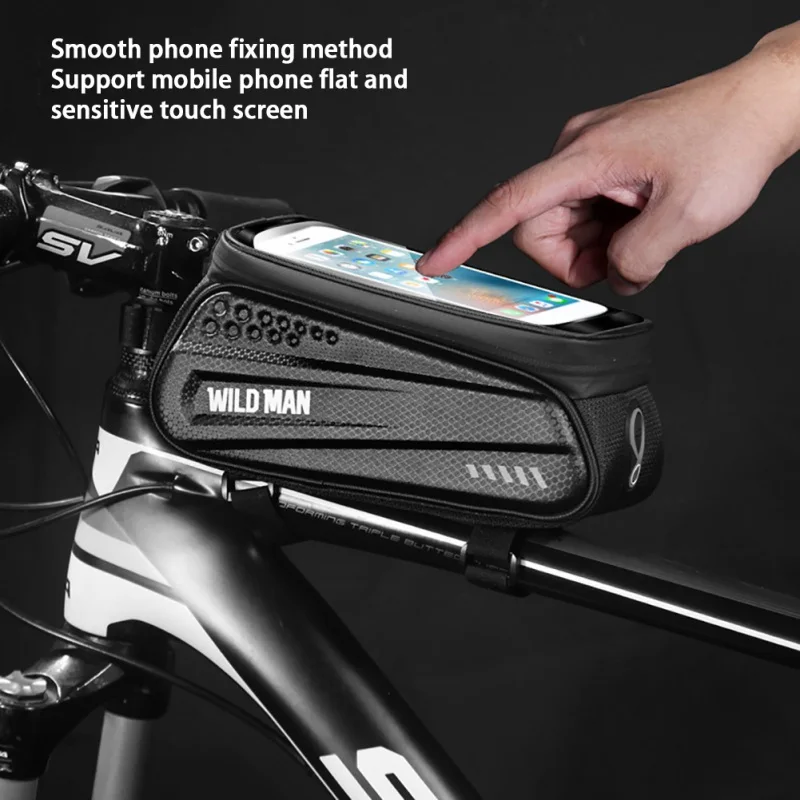 

Best! Bicycle Mobile Phone Bag Bike Phone Mount Bag Waterproof Touch Screen Bag Riding Bag For Mobile Phones Below 6.5