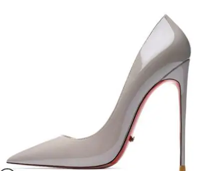 Женские туфли-лодочки из натуральной кожи с красной подошвой | Обувь