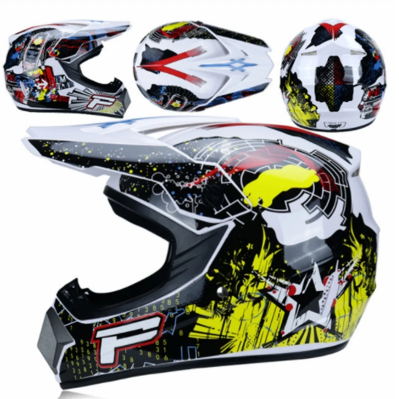 

2020 Professional Racing Motocross Casque Hors Route Casque Moto Capacete Moto Casco Off-road Cartoon Children Motorcycle Helmet