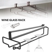 japanese style cabinets wine glass holder goblet inverted shelf wine glass holder hanging iron frame champagne glass holder