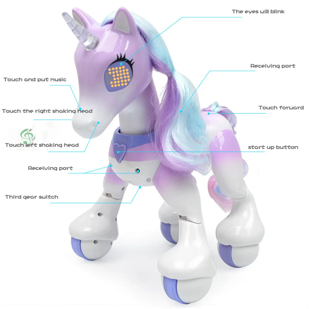 Детский Электрический умный автомобиль лошадь пульт дистанционного управления