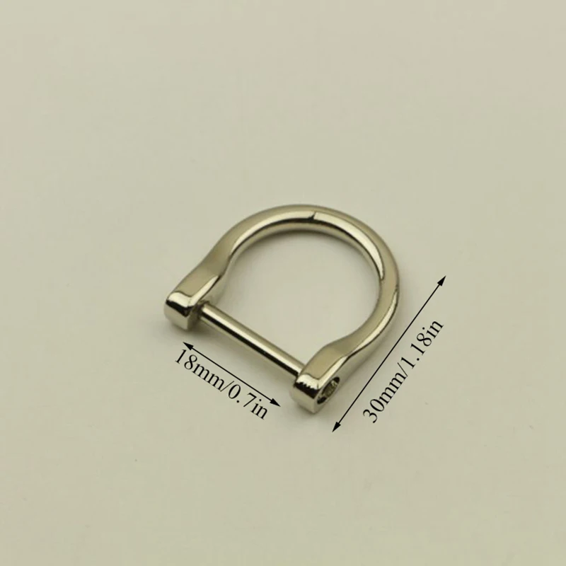 18mm Silver Креативные аксессуары для сумок металлические ручки для сумок высококачественные ручные ручки для сумки съемные Аппаратные аксессуары - Цвет: 18mm Silver