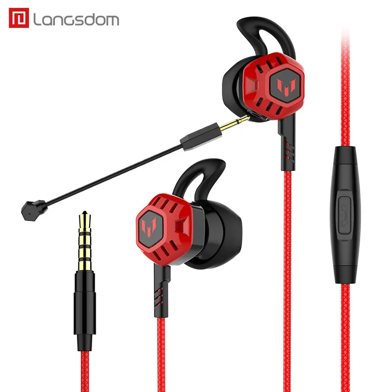 Игровые наушники Langsdom G200X с голосовым управлением двойной микрофон портативные