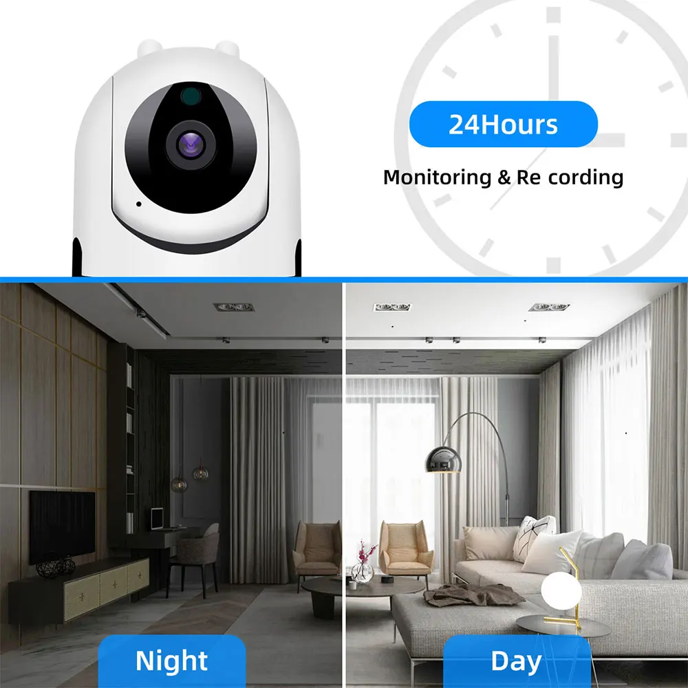 Домашняя IP камера ONE PICE 1080P ночное видение 2 миллиона пикселей HD Wi Fi Радионяня