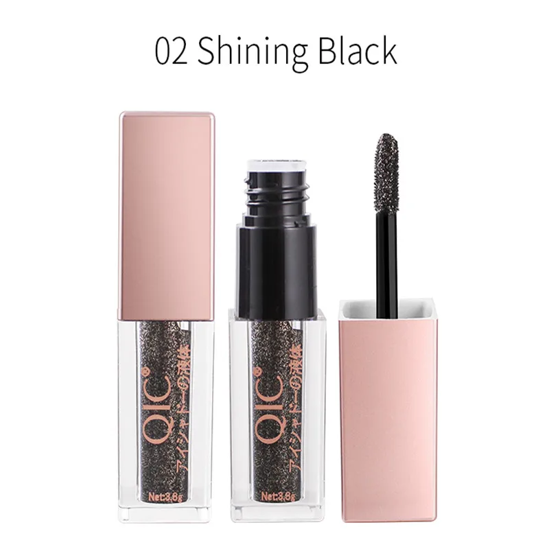 QIC брендовые металлические алмазные жемчужные увлажняющие тени для век Сияющие