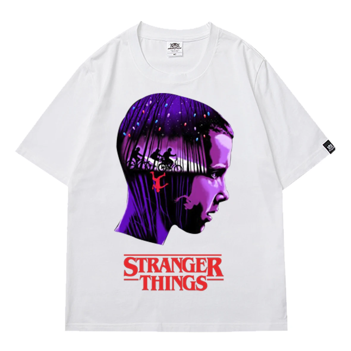 

Stranger Things Women's T-shirt High Street Summer Girl Sleeve T-shirts Y2k Top T Print Cool Loose Oversized T-shirt Streetwear