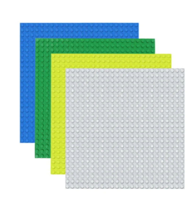 Big Bricks Base Plate 16*32 Dots 51*25.5cm Baseplate Big Size Building Blocks Floor Toys DIY Compatible Green Board images - 6
