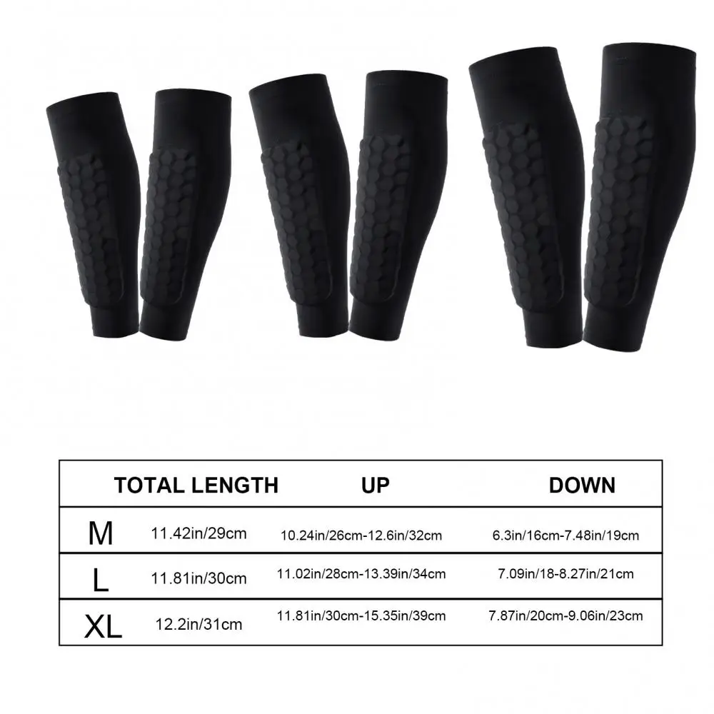 

1 Pair Soccer Shin Guards Anti-skid Keep Dry Honeycomb Anti-collision Protective Equipment for Football Baseball Sleeve Pads