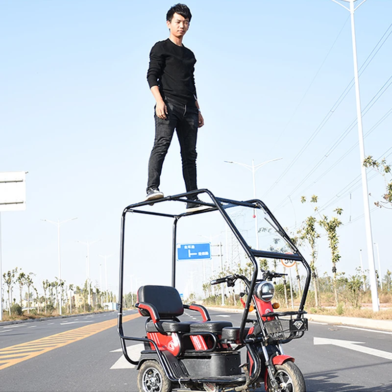 Adult Men Lady Tricycle Motorcycle Canopy Umbrella Awning Electric Car Waterproof Sun Block Rain Shield Thickened Can | Автомобили и