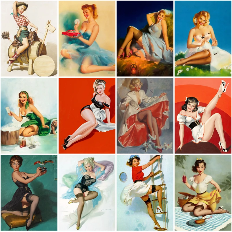 

Diy 5D Diamond Painting Full Drill Mosaic Embroidery Charm Lady Woman Pictures Cross Stitch Art Craft Supplies Gifts Home Decor