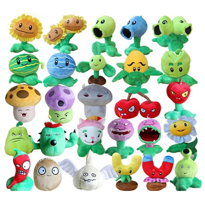 27 шт./лот от 13 до 20 см из игры растения игрушечного Chomper подсолнечника плюшевые