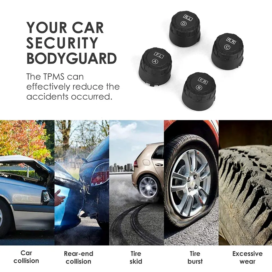 LBD 2 TPMS датчик давления в шинах Система монитора Автомобильный Предупреждение