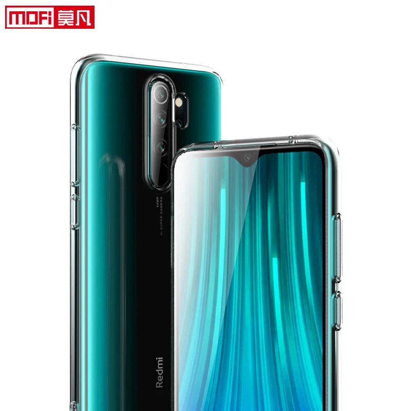 Прозрачный чехол для xiaomi redmi note 8 pro прозрачная Мягкая силиконовая задняя крышка