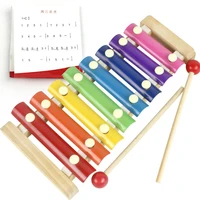 wooden xylophone piano wooden eight tone xylophone piano toy hand percussion colorful instrument for children kids