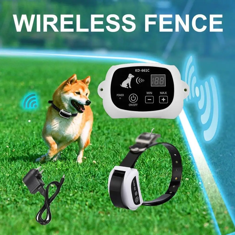 KD-661 500m Dog Electric Fence Wireless 1/2/3 Dogs Crate with Electeic Collar Pet Perros Accesorios dropshipping center |