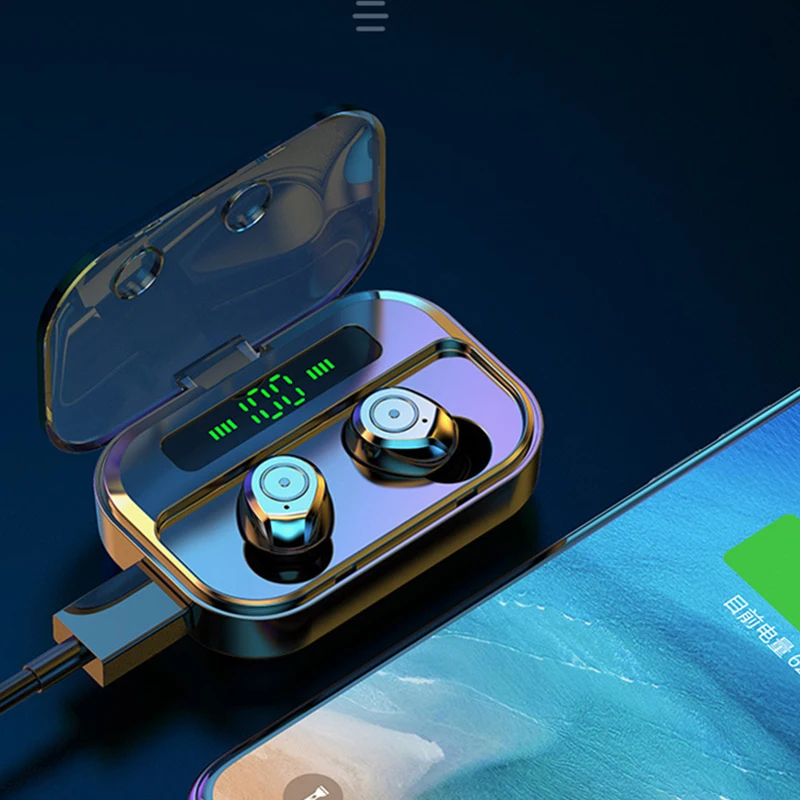 Беспроводные TWS наушники Bluetooth 5 0 спортивные стереонаушники с сенсорным