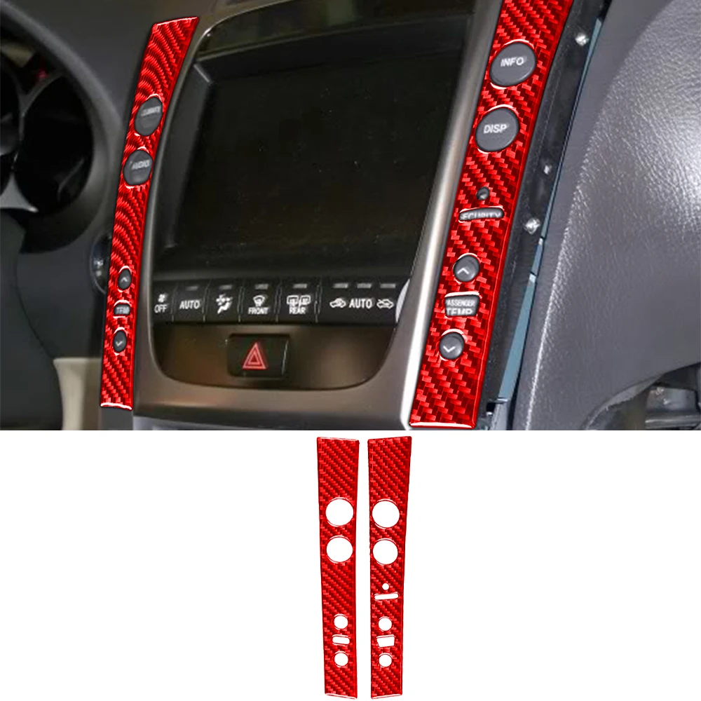 

Central Control Panel Decoration Trim Sticker Cover Decal for Lexus GS 2006-2011 Car Interior Accessories Carbon Fiber