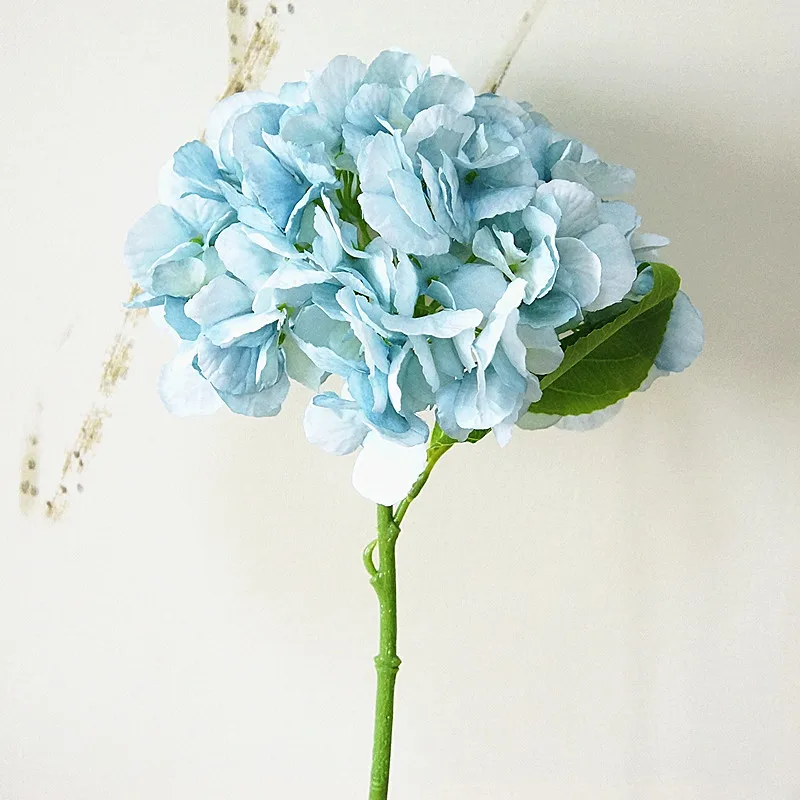 blue Искусственные пионы, цветы для дома, свадьбы, вечеринки, дня рождения, Нового года, Дня Святого Валентина, Цветочный декор, шелковые гортензии, Цветочная композиция для вазы - Цвет: blue