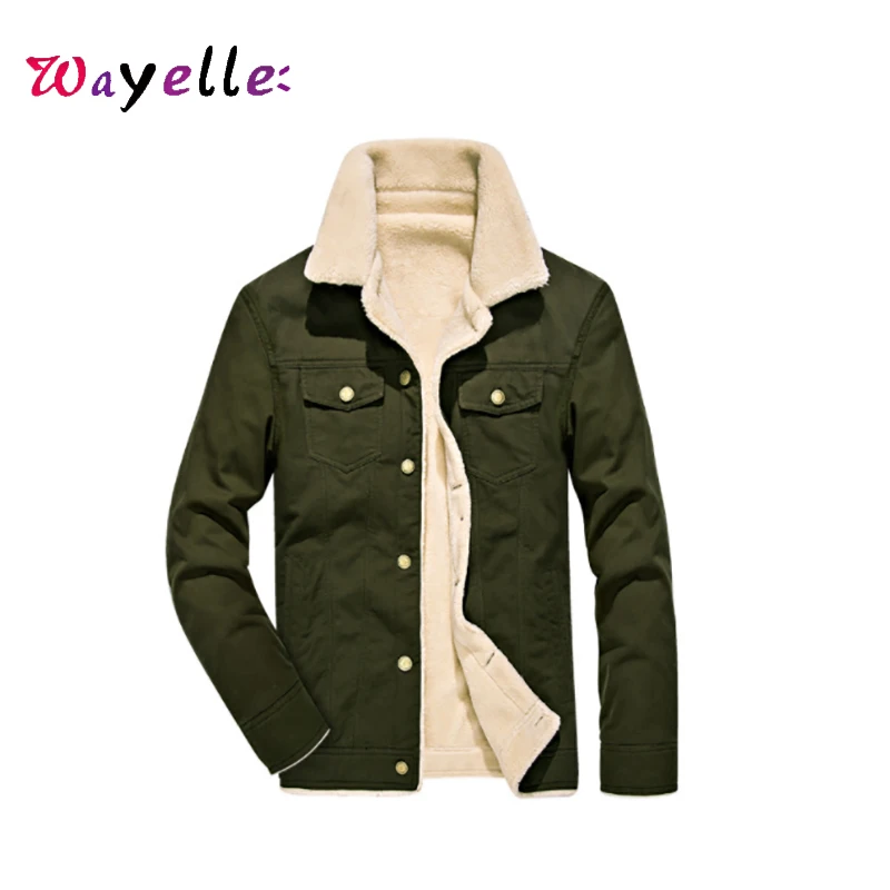 2019 зимняя куртка бомбер мужская пилота ВВС Вэнь Теплая армейская с меховым
