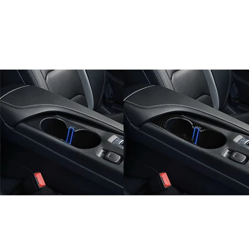 

Car styling Carbon Fiber Sticker for Chevrolet Camaro 2017-2019 Car Armrest box Water Cup Holder Panel Trim Cover Sticker