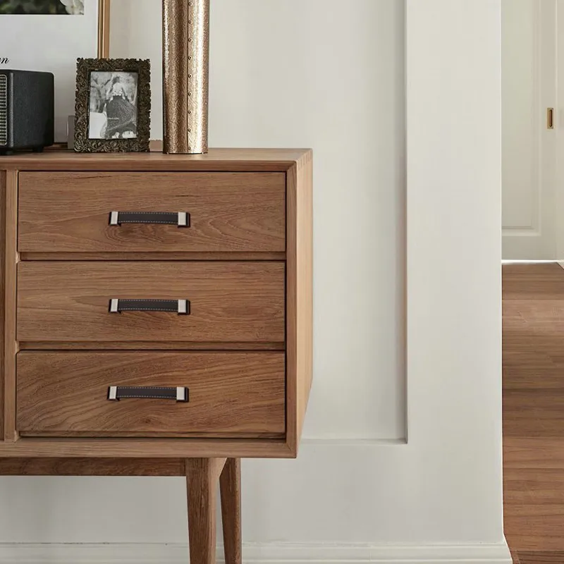 Высококачественные кожаные ручки для мебели ящика шкафа кухонные дверные ручка