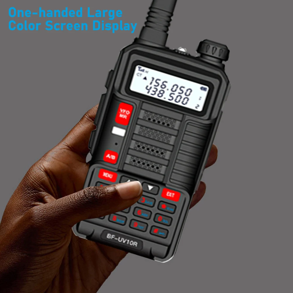 For BaoFeng UV-10R Walkie Talkie Handheld Radio Transceiver Portable Mini High Powerful Walkie Talkie for Outdoor Forest