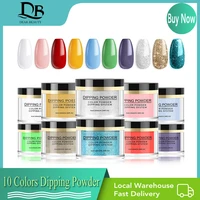 10 colors dipping powder nail starter kit dip powder system starter nail kit non toxicenvironmental friendly portable kit