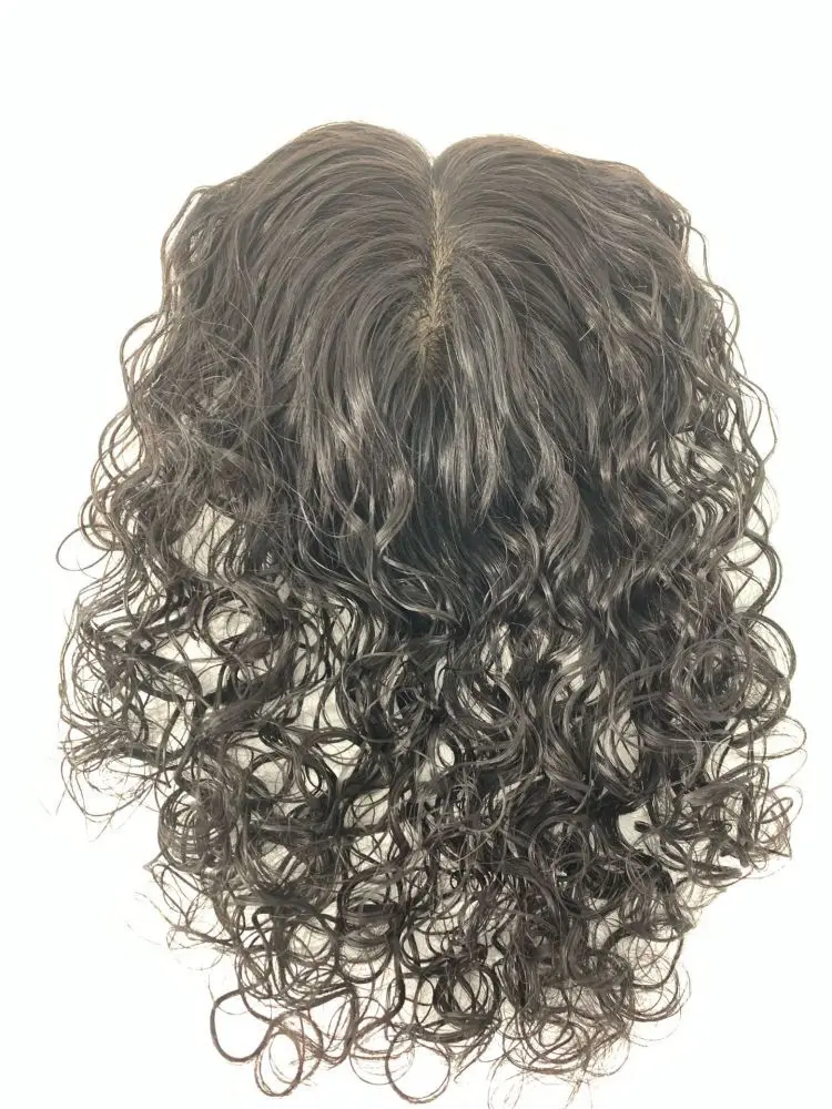 Кружевная волна с моно основой сменная система парик из человеческих волос для