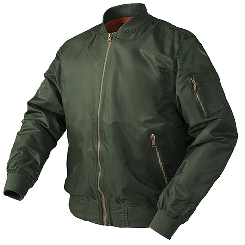 Army Green TACVASEN зимняя куртка мужская Военная летная Куртка бомбер хлопковая стеганая ветрозащитная модная повседневная бейсбольная куртка Пальто Верхняя одежда - Цвет: Army Green