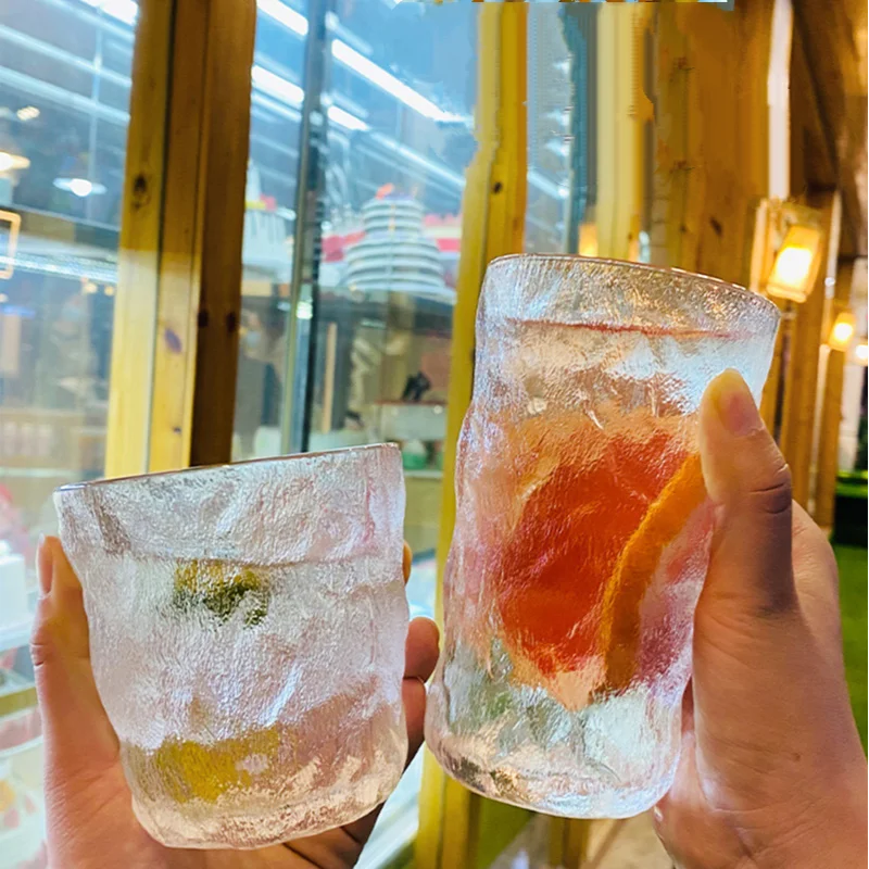 

Style New Glacier Glass Cup Simple Breakfast Milk Juice Bubble Cup High-Value Large-Capacity Thickened Heat-Resistant Cup