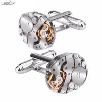 laidojin classic shirt cufflinks for men brand high quality mechanical watch cuff buttons business gift jewelry
