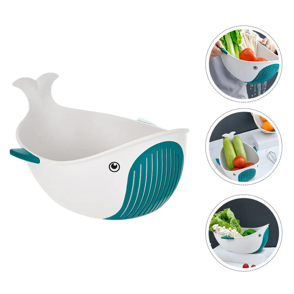 

1pc Multifunctional Vegetable Washing Drying Basket Kitchen Fruit Drainer Basket
