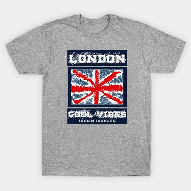 

Grunge London Vibes Men's T-Shirt Cotton O-Neck Short Sleeve Men's T Shirt